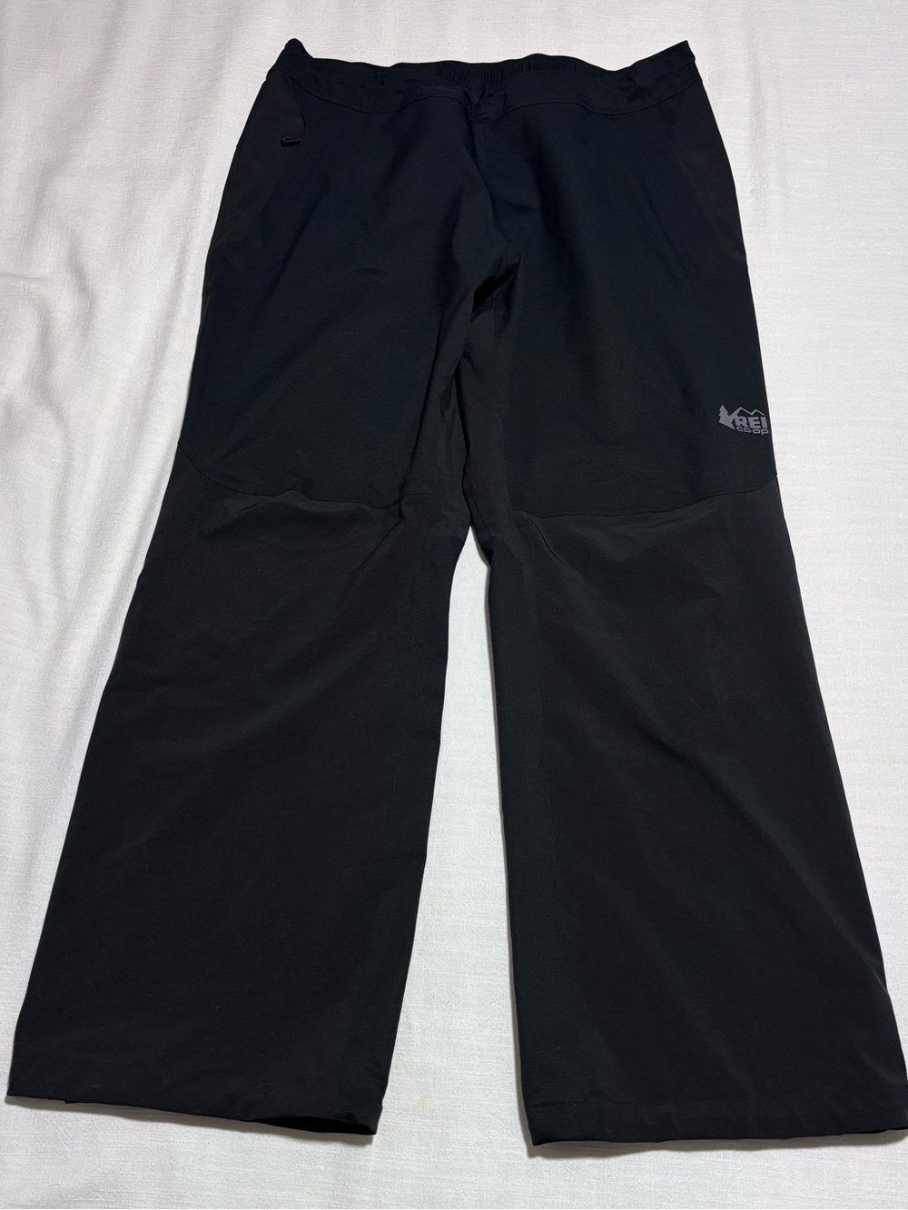 Men’s REI Co-Op Peak 2.5L Waterproof Rain Pants | Black | Size Large x 30L